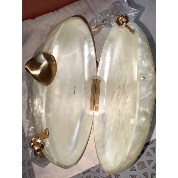 Cult Gaia Eviana Clutch in Ivory New with Box Womens Shoulder Bag Clutch - Picture 10 of 16